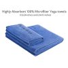 HemingWeigh Yoga Kit - Blue Yoga Mat Set Includes Carrying Strap