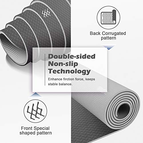 Yoga Mat Thick Non Slip Exercise at Home