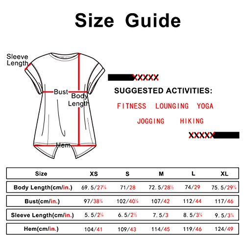 51CP+fR0gZL Yoga t-Shirts Activewear Exercise Tops for Women