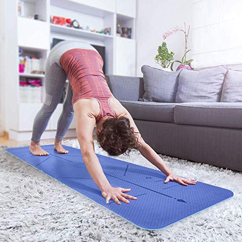 51CmXT8gukL Oudort Yoga Mat, Eco Friendly Fitness Exercise Mat