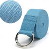 Yoga Strap Band with Adjustable Metal D Ring Buckle Loop