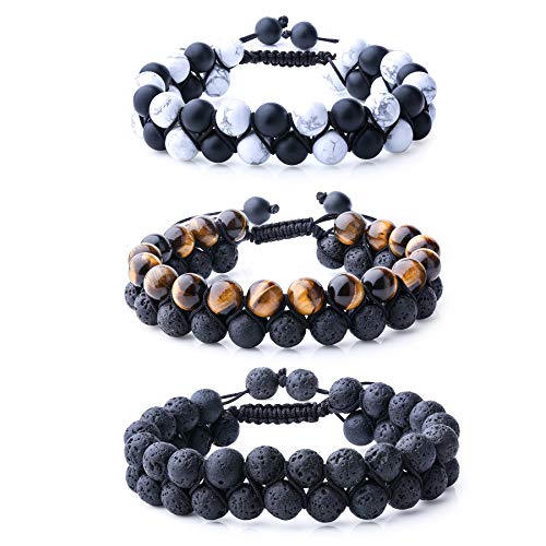 WRCXSTONE Natural Stone Bracelet Mens