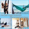 SAIVEN Aerial Silks-Aerial Yoga Hammock with Deluxe Yoga Swing