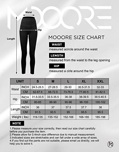 51EJErFPvnL MOOORE Yoga Pants for Women | High Waisted Compression