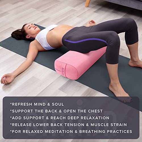 51ENvK85rYL Rectangular Yoga Bolster - Premium Comfort and Support
