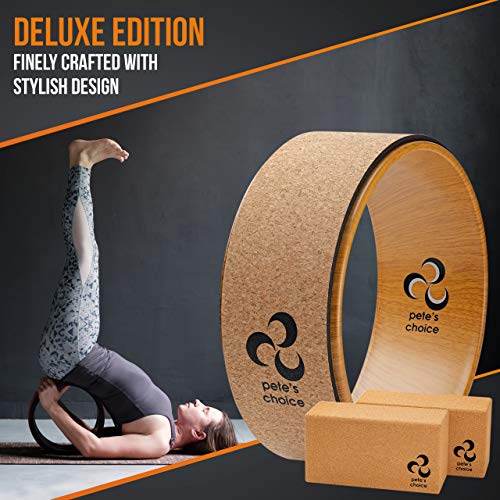 51ETRoe5u4L pete's choice Cork Yoga Wheel, Cork Yoga Blocks