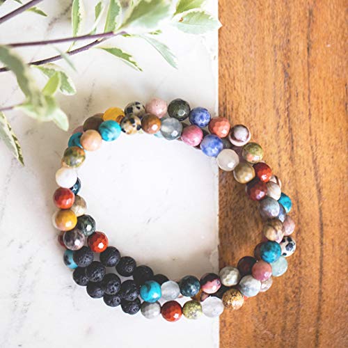 51EamJKgVrL.SL1500 Terra Wrap Essential Oil Bracelet - Aromatherapy and Handmade Jewelry for Balance, Clarity & Wisdom