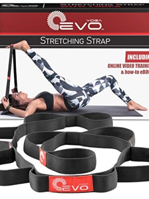 Yoga EVO Stretching Strap with Loops for Physical Therapy Yoga