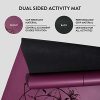 SACRED CORE Yoga Mat - Extra Grip Reversible, Non-Slip, Eco-Friendly, with Central Alignment Lines for Perfect Poses - Lightweight & Comfortable (Purple Plum)