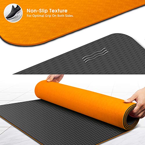 51EtxrErZ3L Yoga Mat Exercise Fitness Mat - High Density Non-Slip