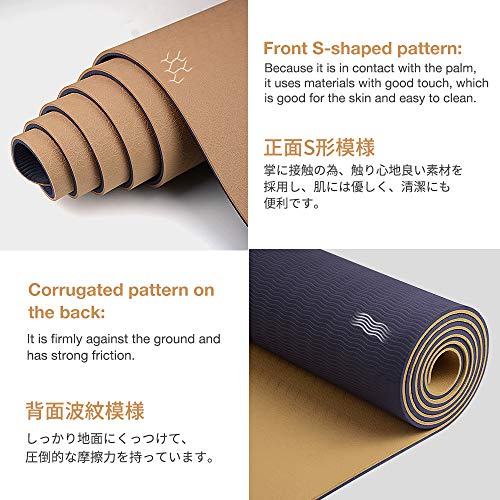 51F3roGhTtL Pro Yoga Mat Eco Friendly with Carrying Strap