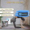 A AZURELIFE Premium Polyester Cotton 2 in 1 Yoga Mat Strap