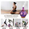Rose Gold Essential Oil Diffuser 3D Glass Aromatherapy