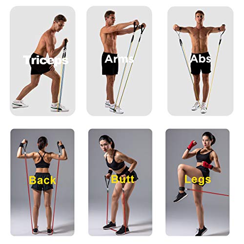 Yoga Stackable Resistance Bands with Handle