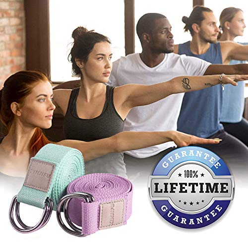 6 Feet Yoga Stretch Strap for Daily General Fitness