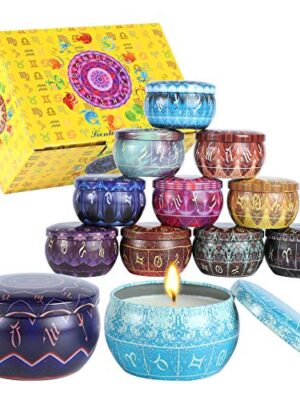 12 Pack Scented Candles Gift,Natural Soy Wax