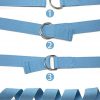 Yoga Strap Band with Adjustable Metal D Ring Buckle Loop