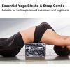 ADRIMER Yoga Blocks 2 Pack with Yoga Strap Yoga Socks Set