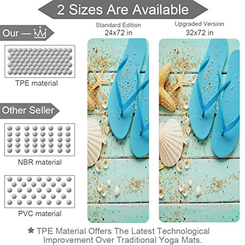 Yoga Mat - Beach accessories - Extra Thick Non Slip Exercise