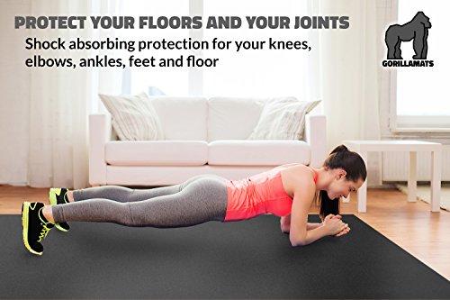 51G8ghGRQsL Premium Extra Large Exercise Mat - 10' x 4' x 1/4" Ultra Durable