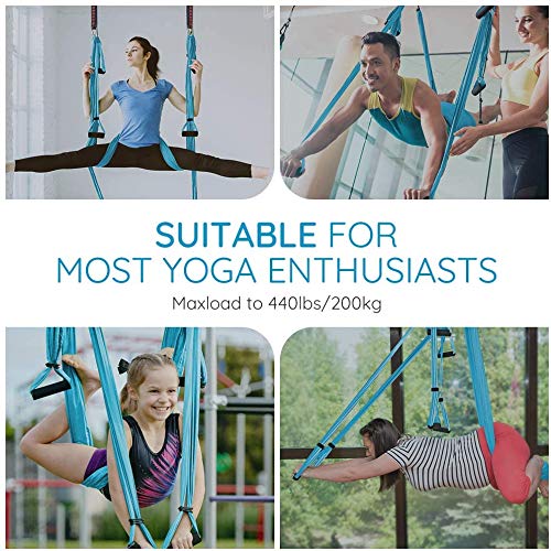 Oudort Aerial Yoga Swing Set, Yoga Hammock Flying Trapeze