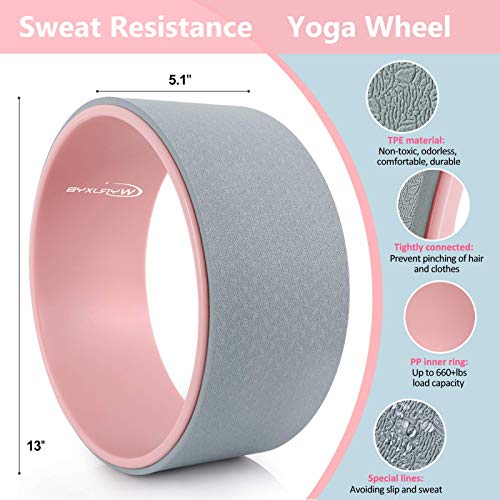 51GJo9S6LWL π§ββοΈ Ultimate Yoga & Back Relief Set β 11-in-1 Yoga Wheel Kit for Stretching & Strengthening! πͺβ¨