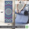 Gaiam Yoga Mat Classic Print Non Slip Exercise for All Types of Yoga