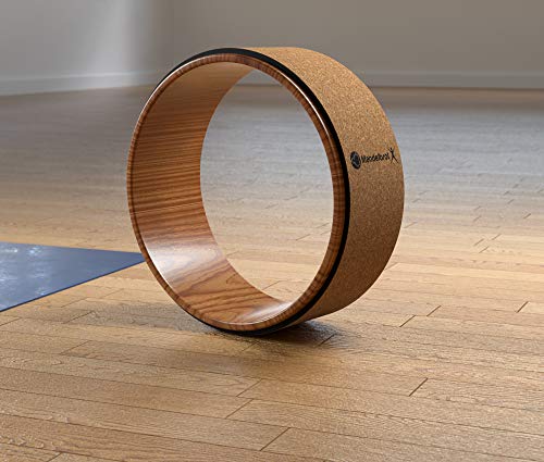 51HF-4C2QJL Mandelbrot X Cork Yoga Wheel | Stretching and Back Pain Relief