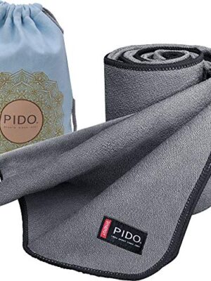 wwww Pido Yoga Mat Towel Non Slip Sweat Absorbent