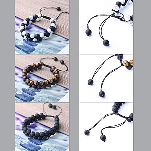 WRCXSTONE Natural Stone Bracelet Mens