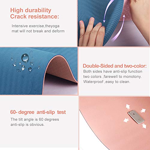 51IBzkReeOL ๐ Ultimate Comfort & Grip: Thickened Non-Slip Yoga Mat for All Levels! ๐