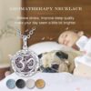 AEONSLOVE Diffuser Necklace, Yoga Om Aromatherapy