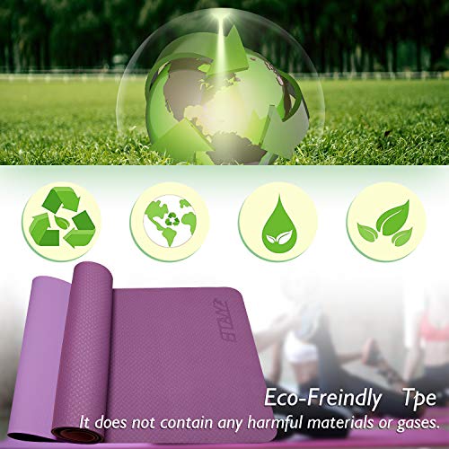 51IbCZSuewL Yoga Mat Thick,Exercise Mat For Floors,Workout Mat For Home