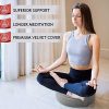 Florensi Meditation Cushion, Large Velvet Meditation Pillow