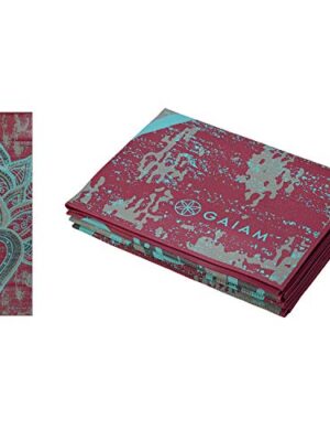 Gaiam Yoga Mat Folding Travel Fitness, Exercise Mat