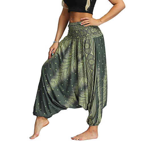 51J3DZ0Hn5L Lu's Chic Women's Baggy Yoga Pants Summer