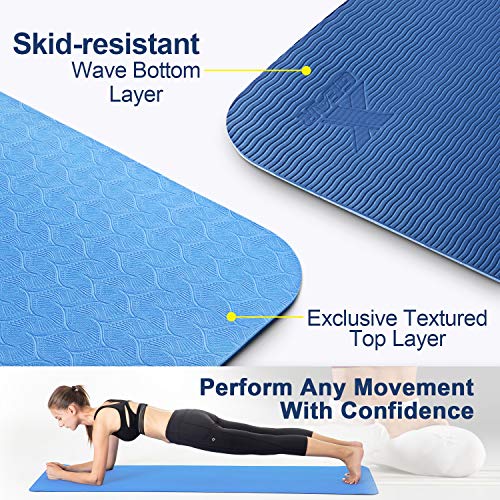 51JGNaYrjfL XGEAR Yoga Mat with Carrying Strap