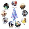 Ikfashoni Striped Beach Towel, Microfiber Beach Towel Oversized