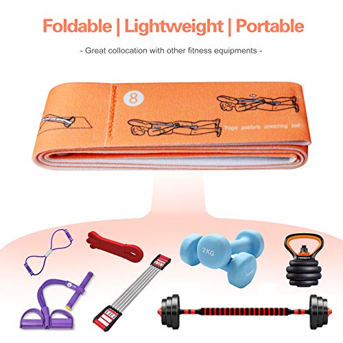 Unlock Your Full Potential with Stretching Bands Yoga - High-Quality 8-Loop Resistance Band for Versatile and Effective Workouts