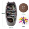 Ceramic Waterfall Incense Burner,Backflow Incense Holder