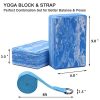 Yoga Journey with ADRIMER Yoga Blocks 2 Pack and Strap - Achieve Stability and Flexibility Anywhere