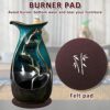 Olerqzer Ceramic Backflow Incense Holder with 30 Backflow