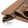 GYMBOPRO Cork Yoga Mat Eco Friendly Cork, Natural Rubber Mat