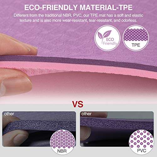 51K50WhocBL Non Slip Yoga Mat for Beginner and All Level