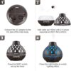Essential Oil Diffuser 500ml-Ultrasonic Humidifier