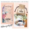 Terra Wrap Essential Oil Bracelet - Aromatherapy and Handmade Jewelry for Balance, Clarity & Wisdom