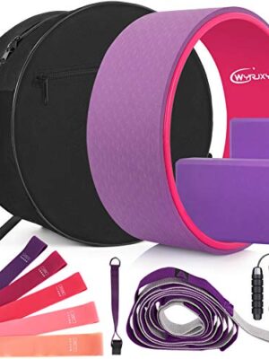 Yoga Wheel Set (11-in-1),Yoga Wheel Back Wheel for Back Pain