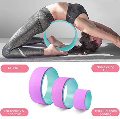 51L-s5BhiML ADKINC Yoga Wheel Set 3 Pack, ABS Yoga Wheel for Stretching