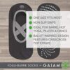 Gaiam Yoga Barre Socks Non Slip Sticky Toe Grip Accessories