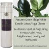 White Candle - Lotus/Charm - Meditation, Spiritual